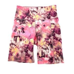 Calvin Klein Performance Women's 7" Inseam Pink High-Waist Bike Shorts NEW XS